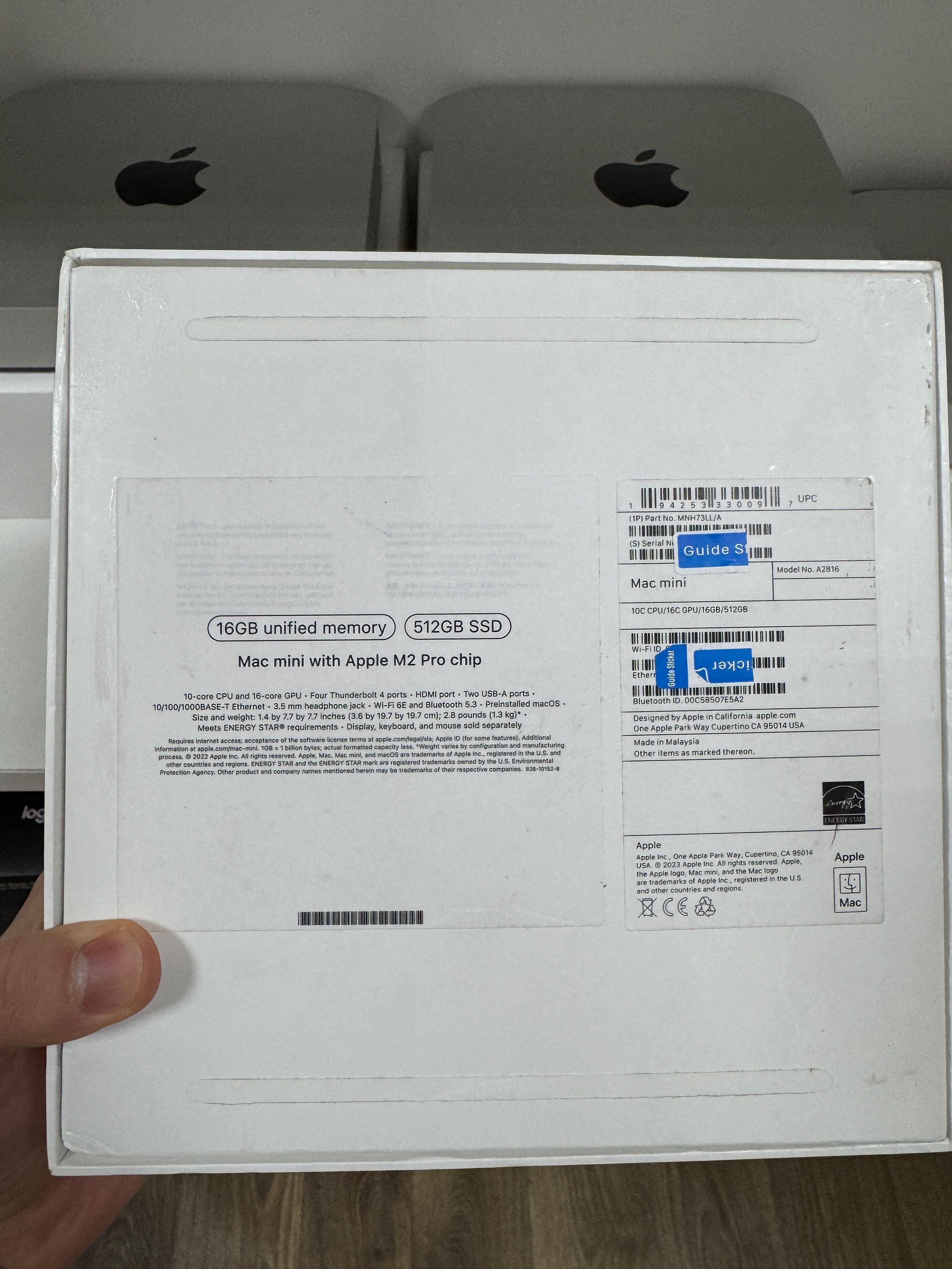 Apple Mac mini 2023 MNH73 M2 Pro 16gb 512gb Магазин Гарантія
