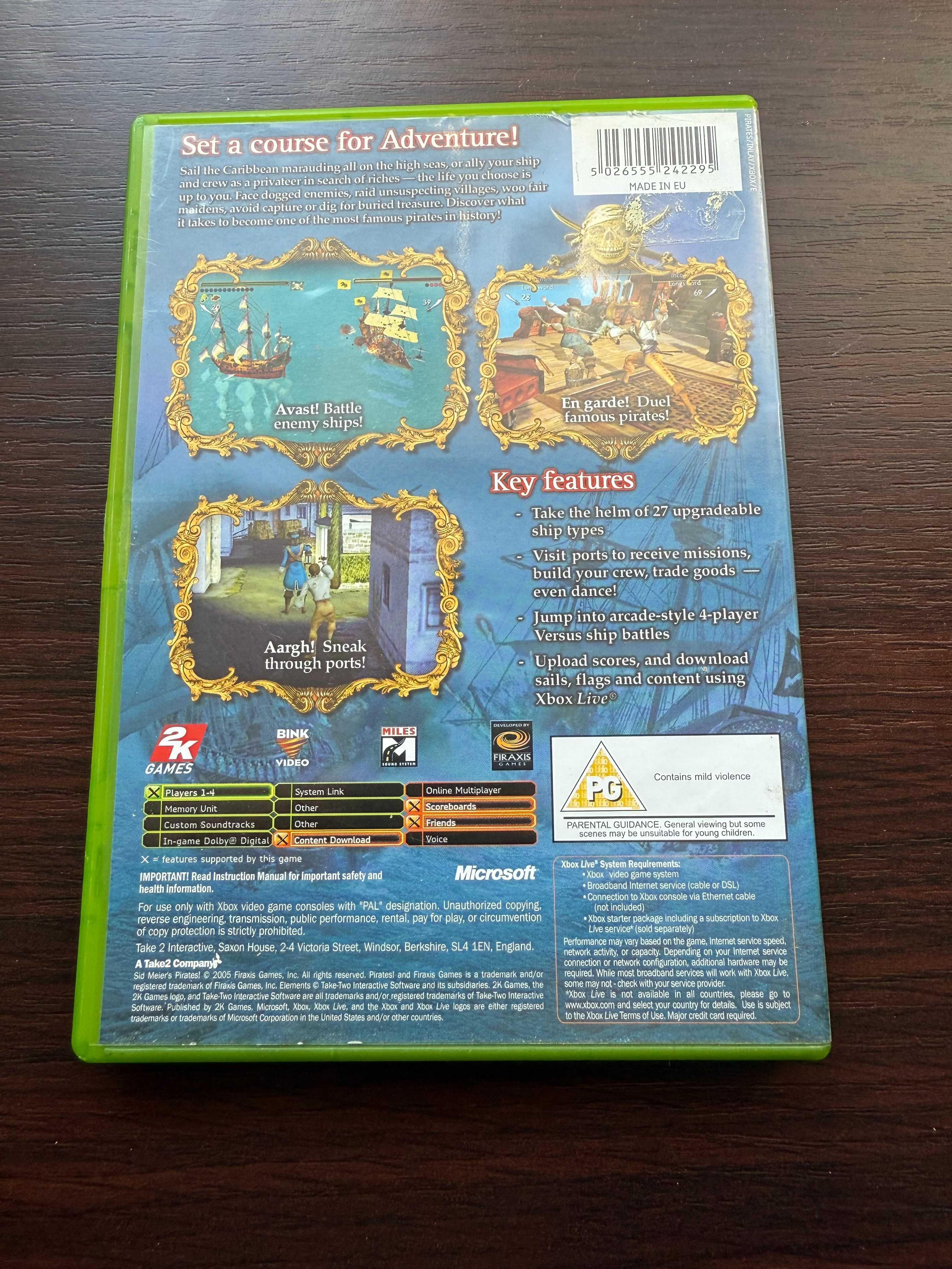 sid meier’s pirates! xbox