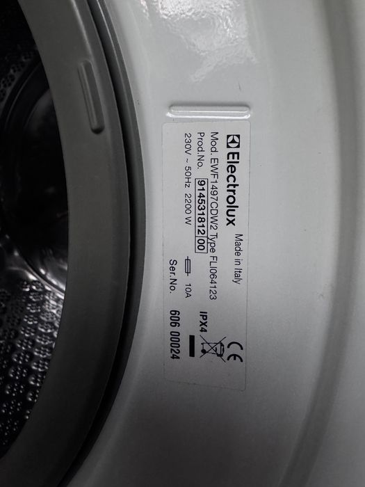 Pralka Electrolux EWF1497CDW2 , pranie parowe