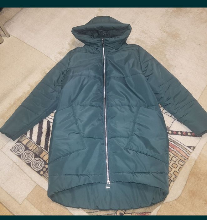 Куртка теплая зима Эмми до - 25.с карманами и капюшоном 50р XL