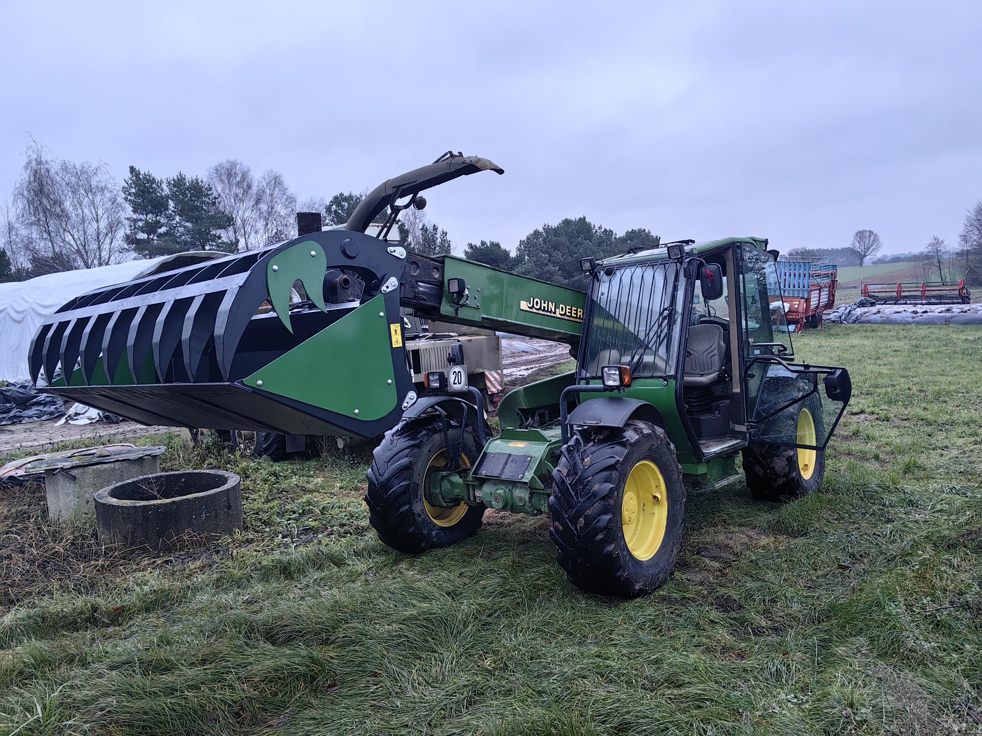 ŁYCHO KROKODYL ZĄB PALONY JCB Merlo CAT Claas Schaffer dostawa!