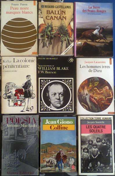 76 livros: Burroughs/ Miller/ Breytenbach/ J. Rulfo/Matthiessen/Borges