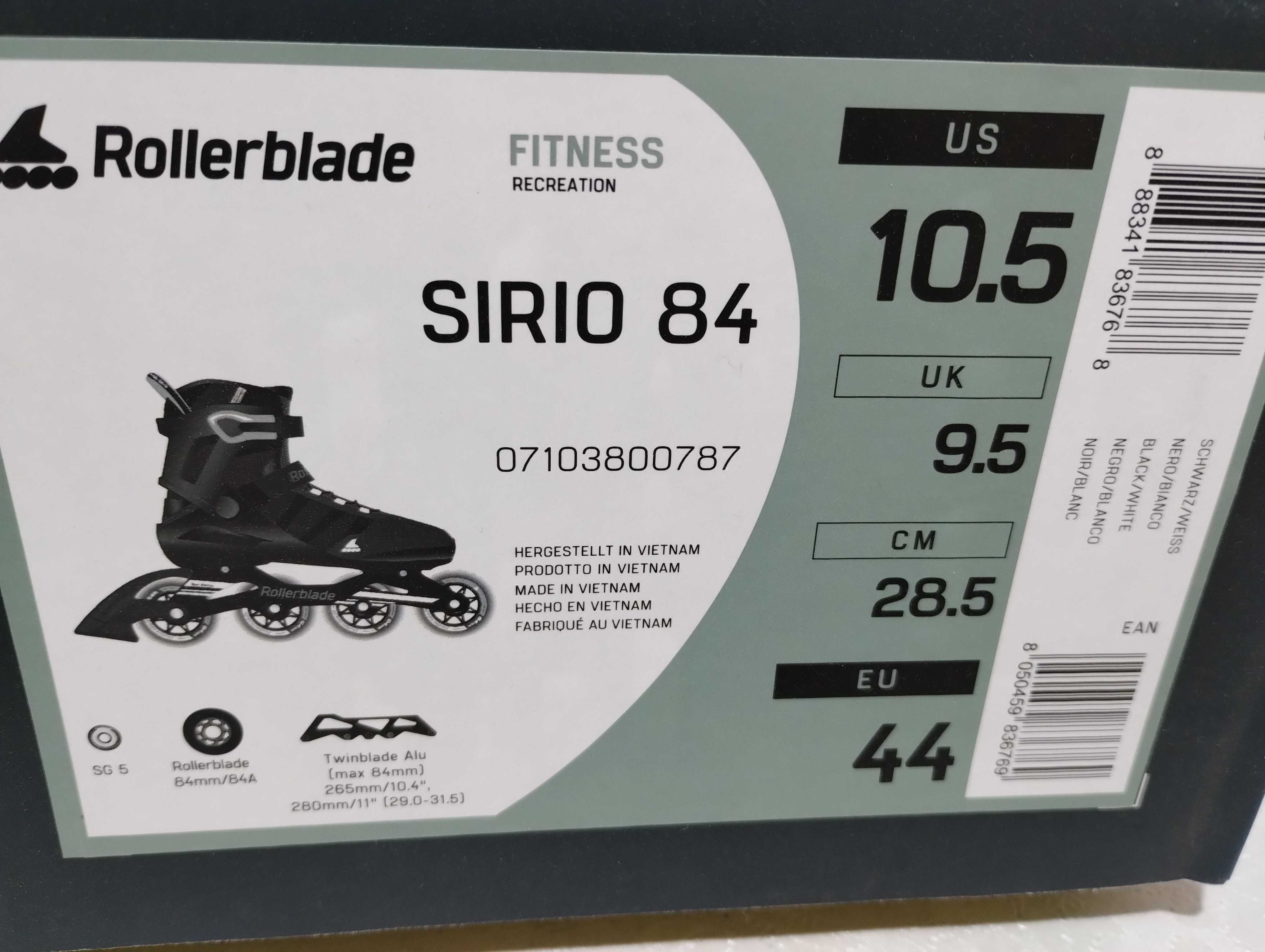 rolki Rollerblade Sirio 84 roz 44 42 45 nowe oryginalne  wyprzedaż