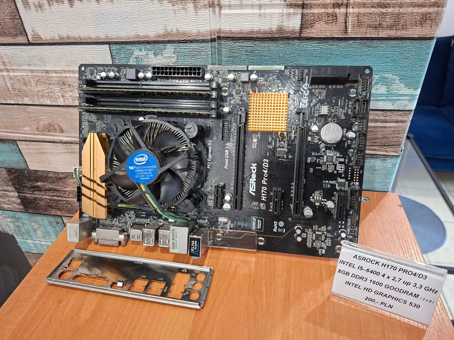 AsRock H170 PRO/D3 + Intel I5 - 6400 + 8GB DDR3