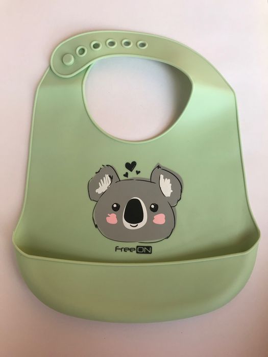 Nowy! FREEON silikonowy śliniaczek.