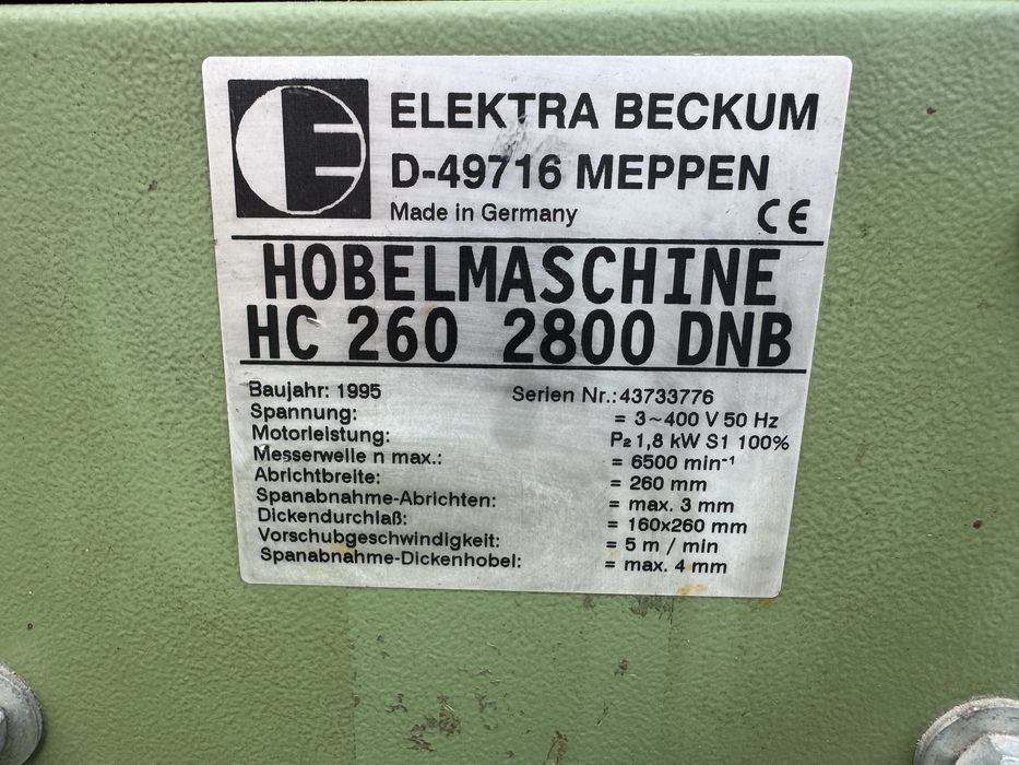 Heblarka Elektra Beckum HC 260 na sile