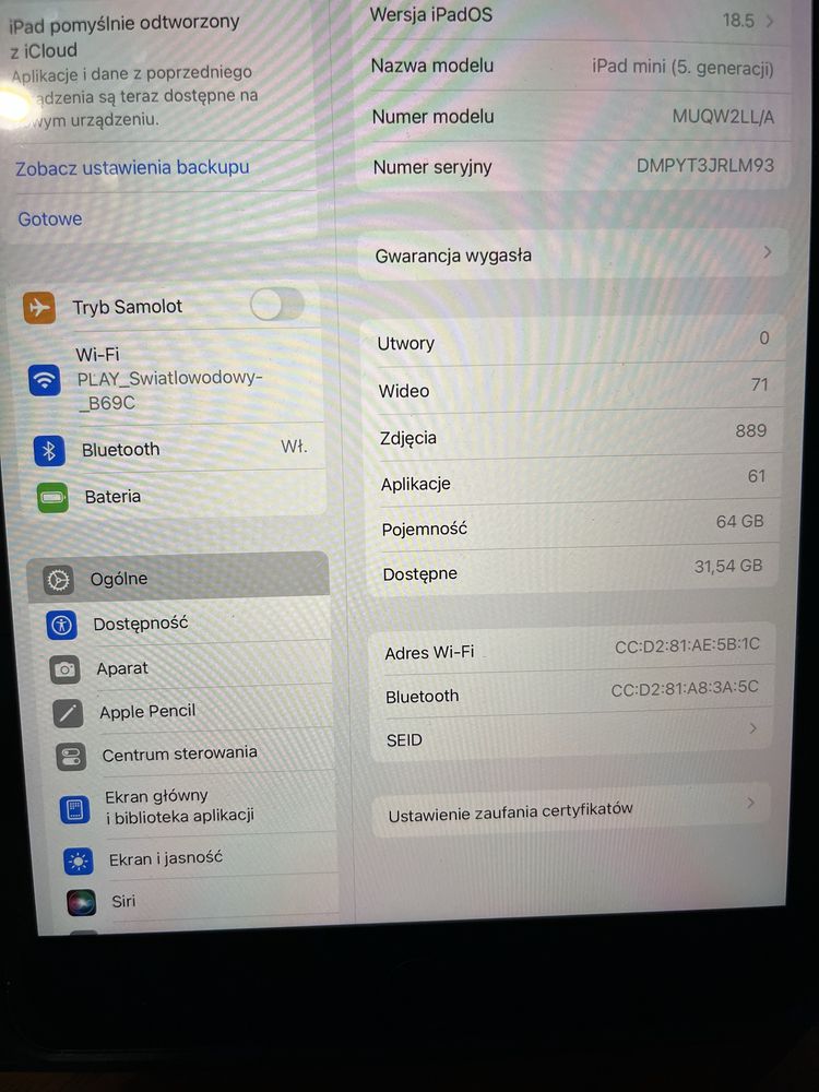 iPad 5 mini 64 GB