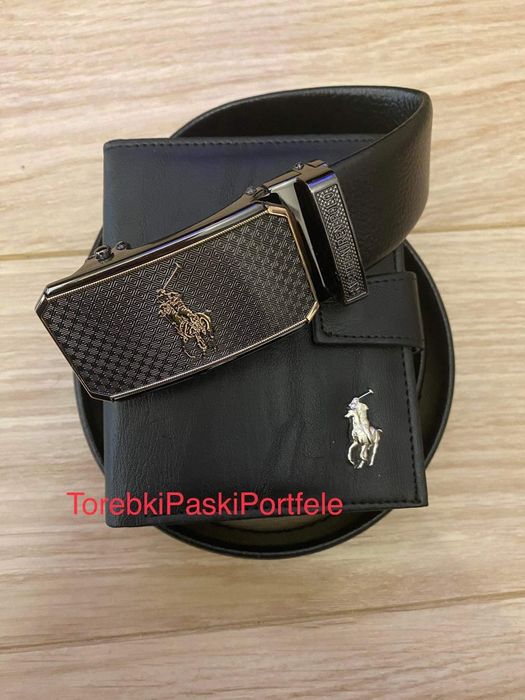 Nowy zestaw Polo Ralph , pasek + portfel.