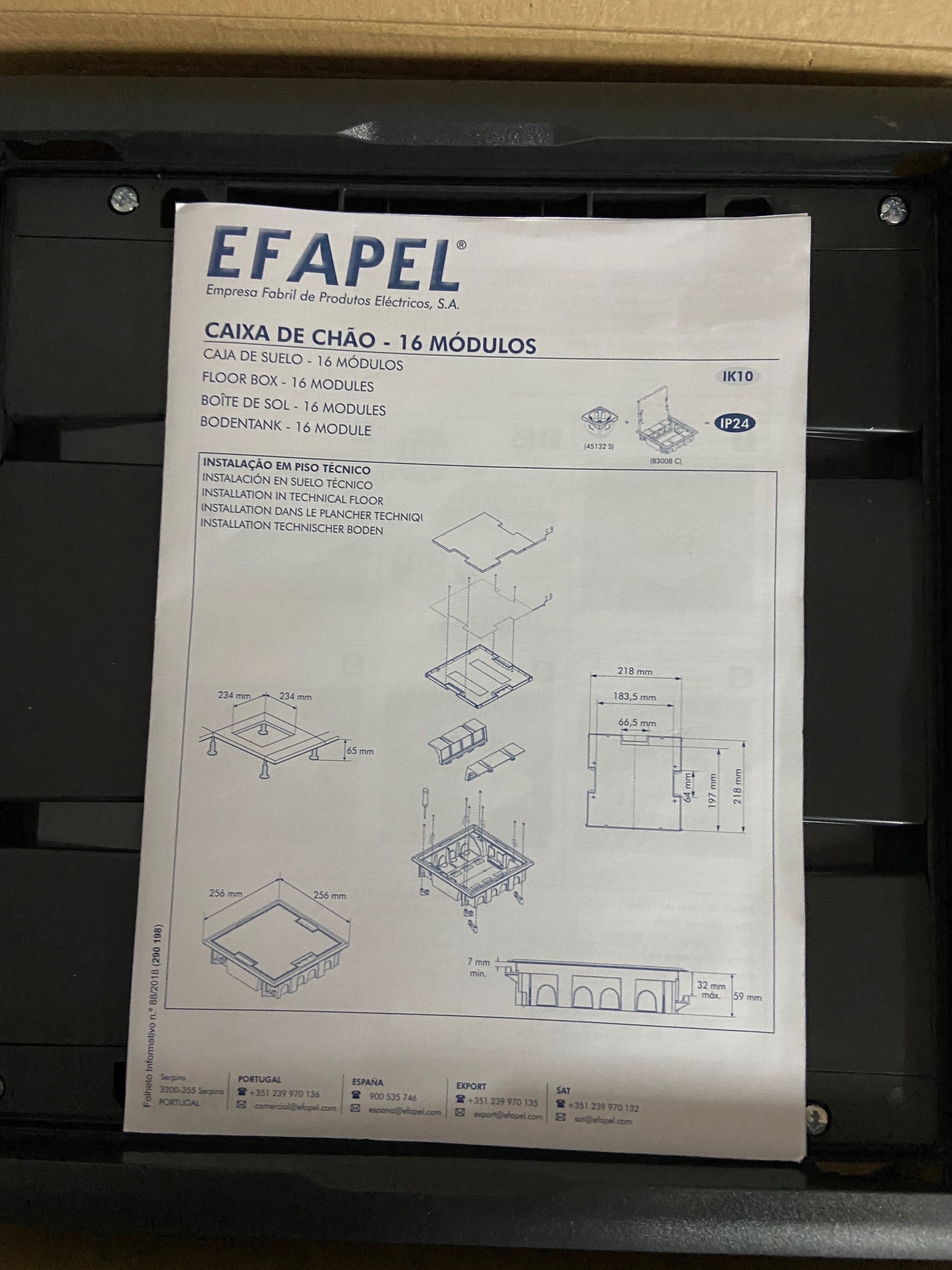 Caixa de chão Efapel - Nova