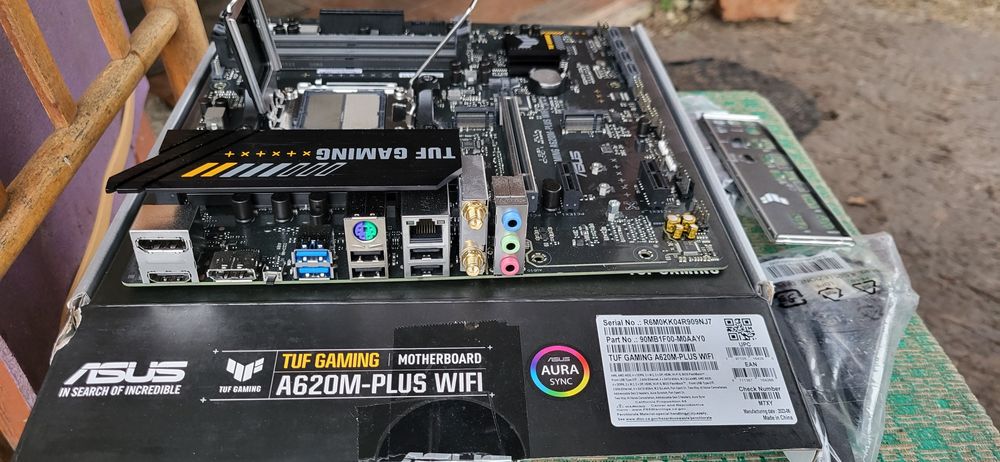 Материнська плата Asus TUF GAMING A620M-PLUS WIFI (sAM5, AMD A620)