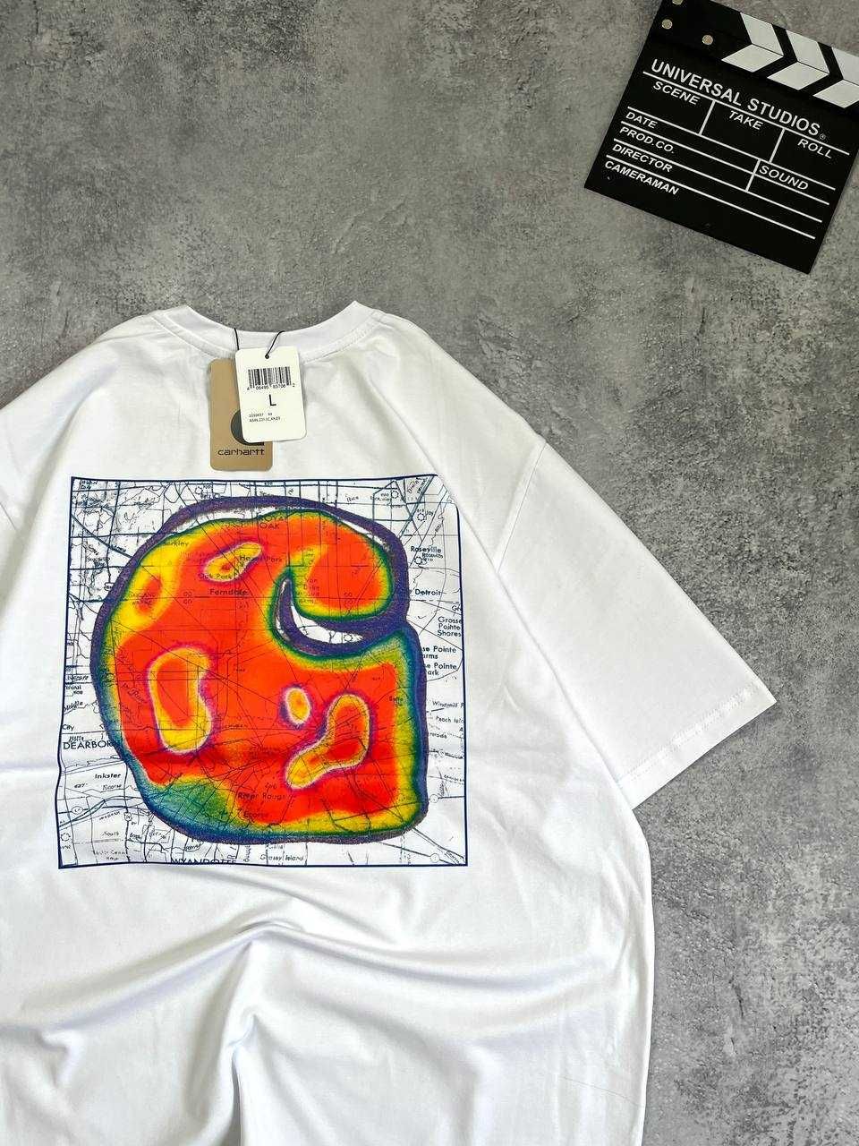 Біла Футболка Carhartt з бірками (кархарт)