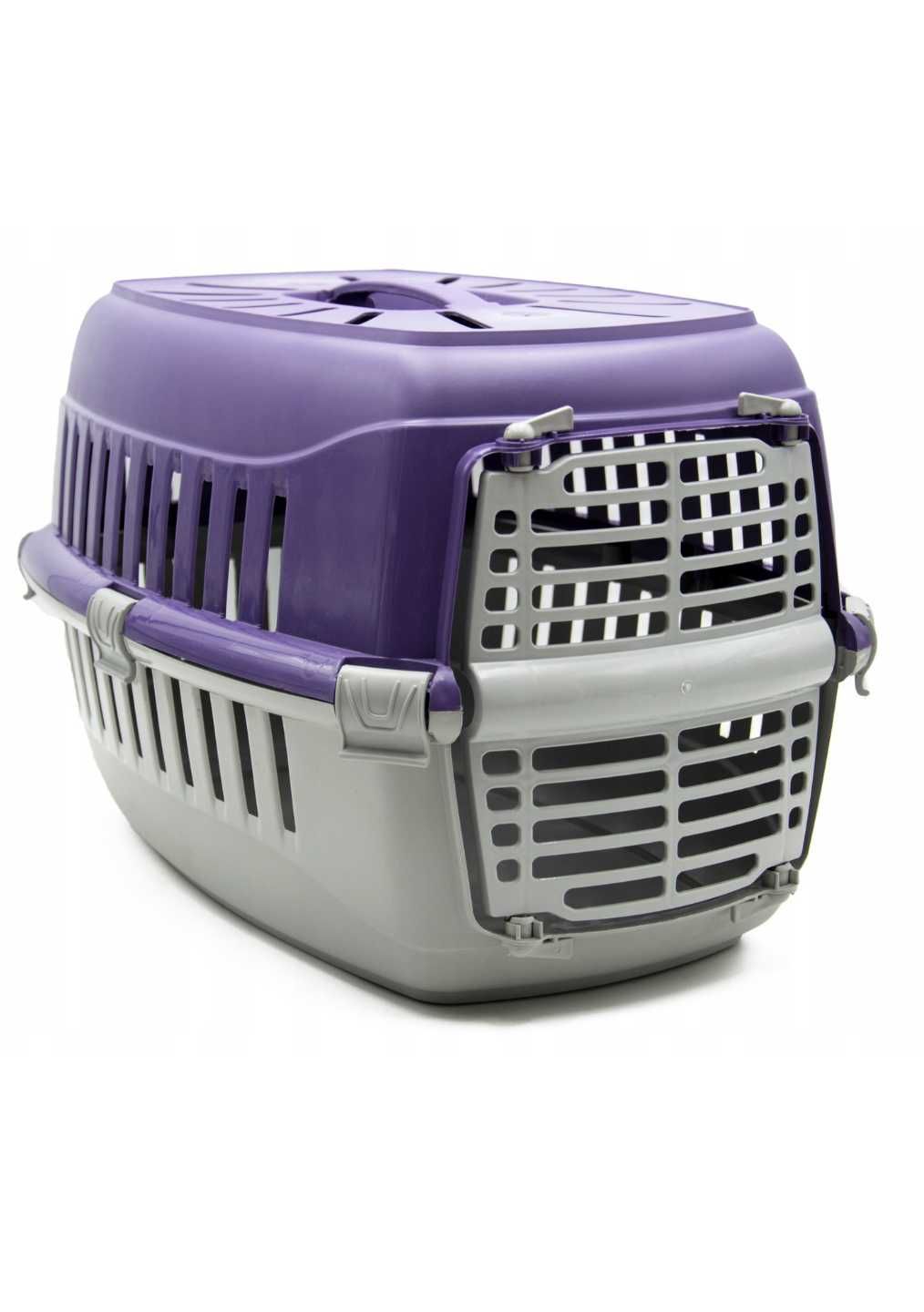 Transporter 50x30x30cm do 12kg dla kota psa fioletowy królika zwierząt