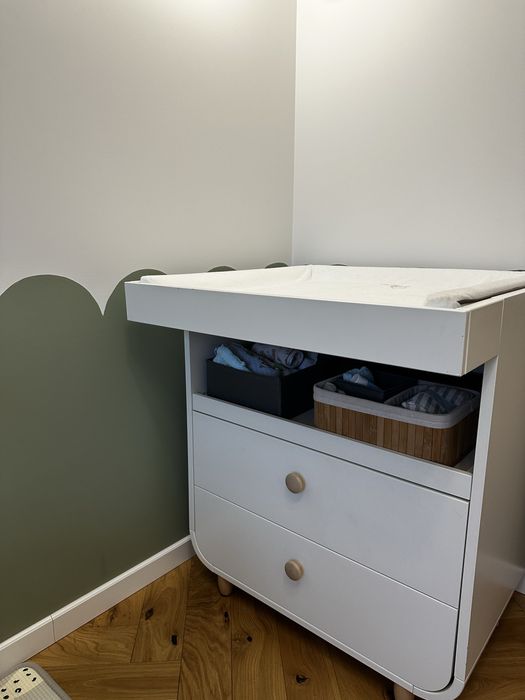Komoda Myllra biała z przewijakiem i matą gratis