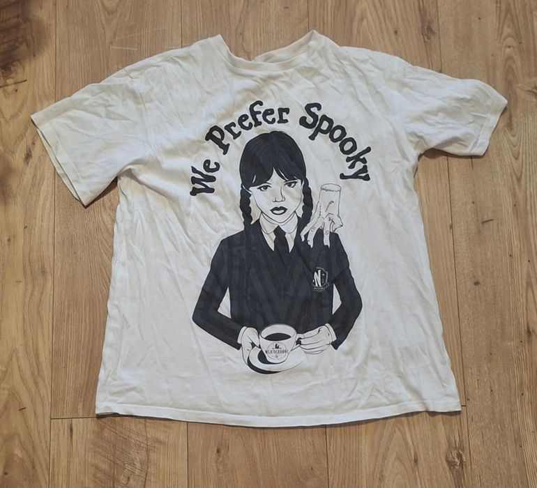 Biała bluzka dziecięca wednesday