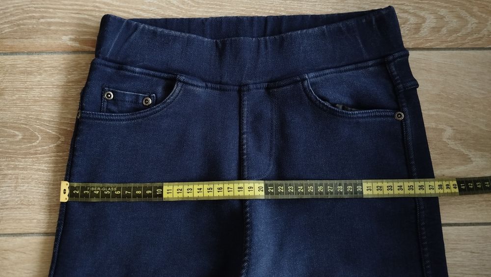 Женские леггинсы, джинсы стрейчевые теплые, размер 42