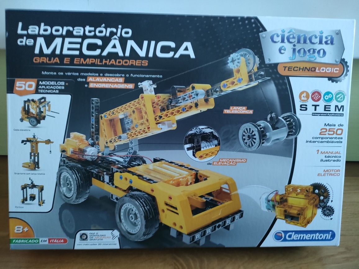 Clementoni Laboratório de Mecânica Grua e Empilhadores