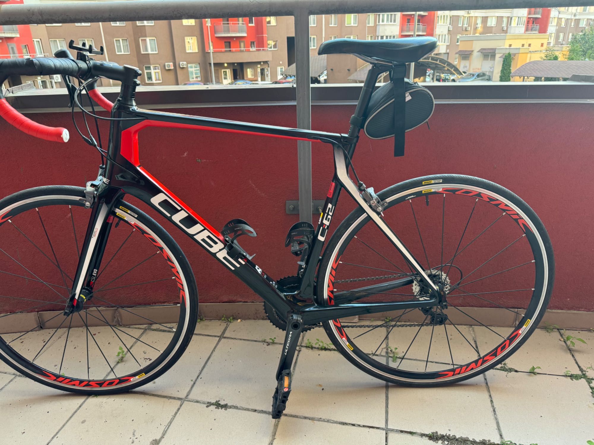Карбоновий велосипед шосейник Cube c62 Трансмісія Shimano Ultegra