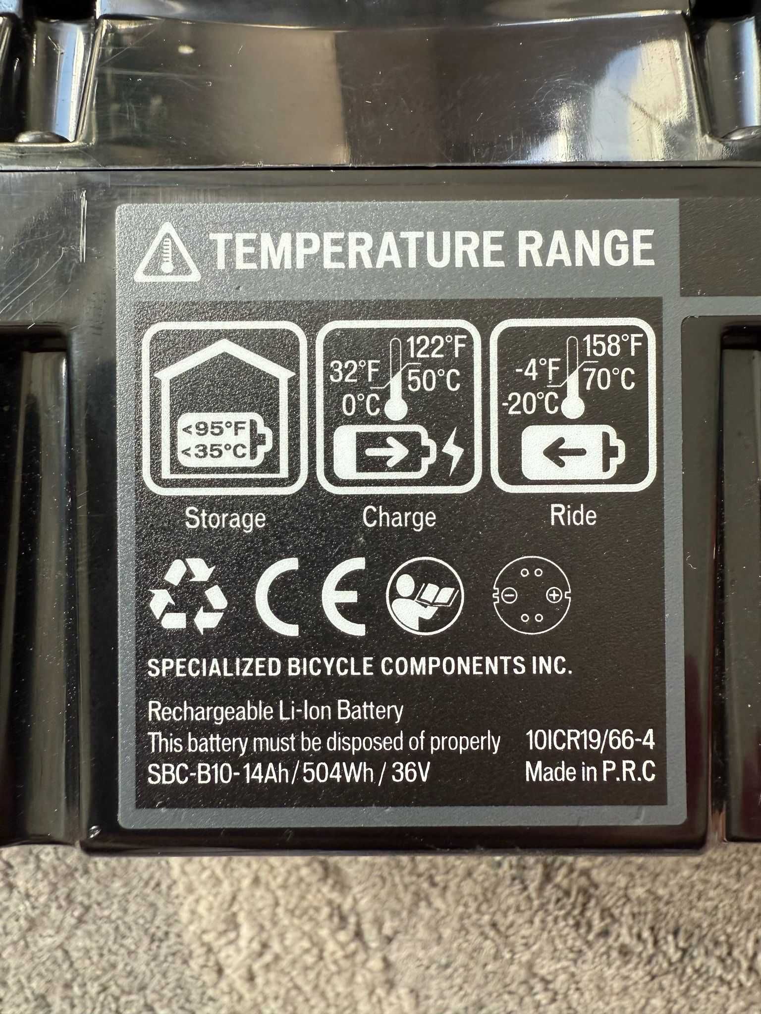 Bateria do rowerów Specialized SBC-B10 Turbo Vado / Turbo Comp 504W