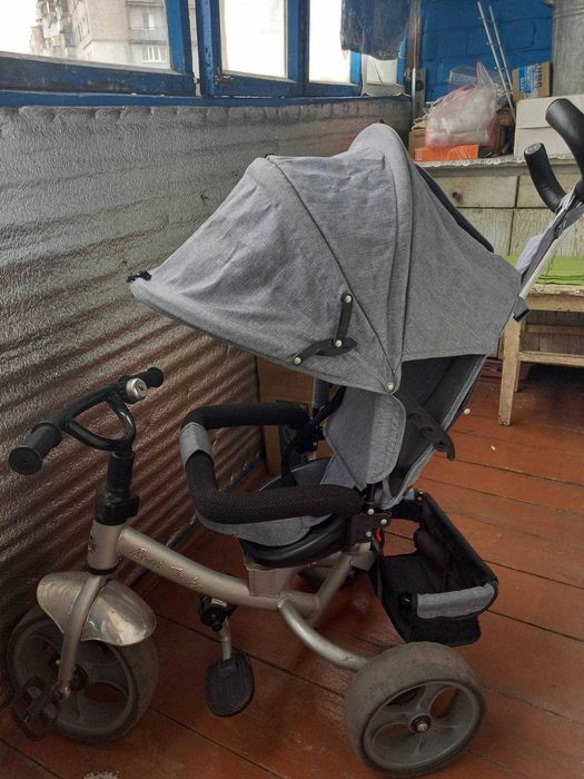 Велосипед с родительской ручкой