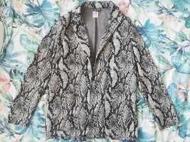 Marynarka blazer sinsay wężowy print 34 oversize