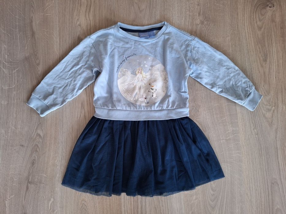 Sukienka z tiulem, Frozen, Elsa, r.104