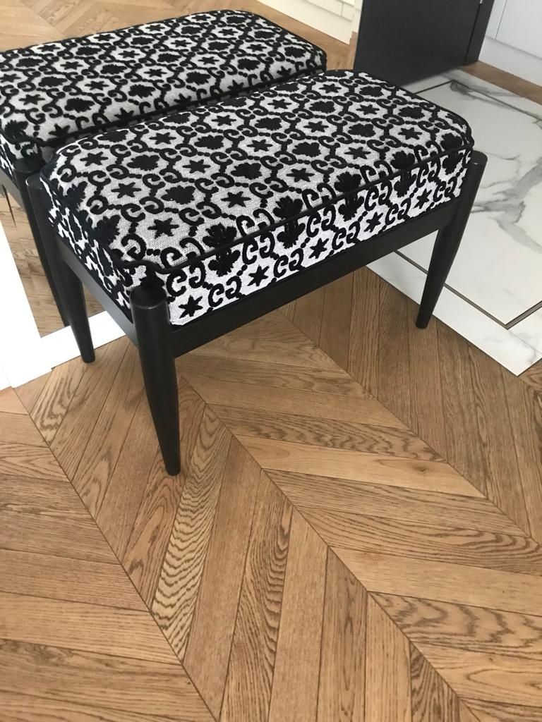 Laweczka pufa  lawka siedzisko Gucci drewno meble fotel