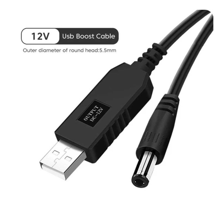 Кабель USB DC 5-12V ,5-9V OLAF для Павербанк-Роутер -Оптика,5.5х.2.3мм