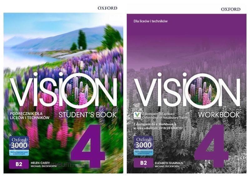 (NOWE) VISION 4 + online practice OXFORD Podręcznik + Ćwiczenia