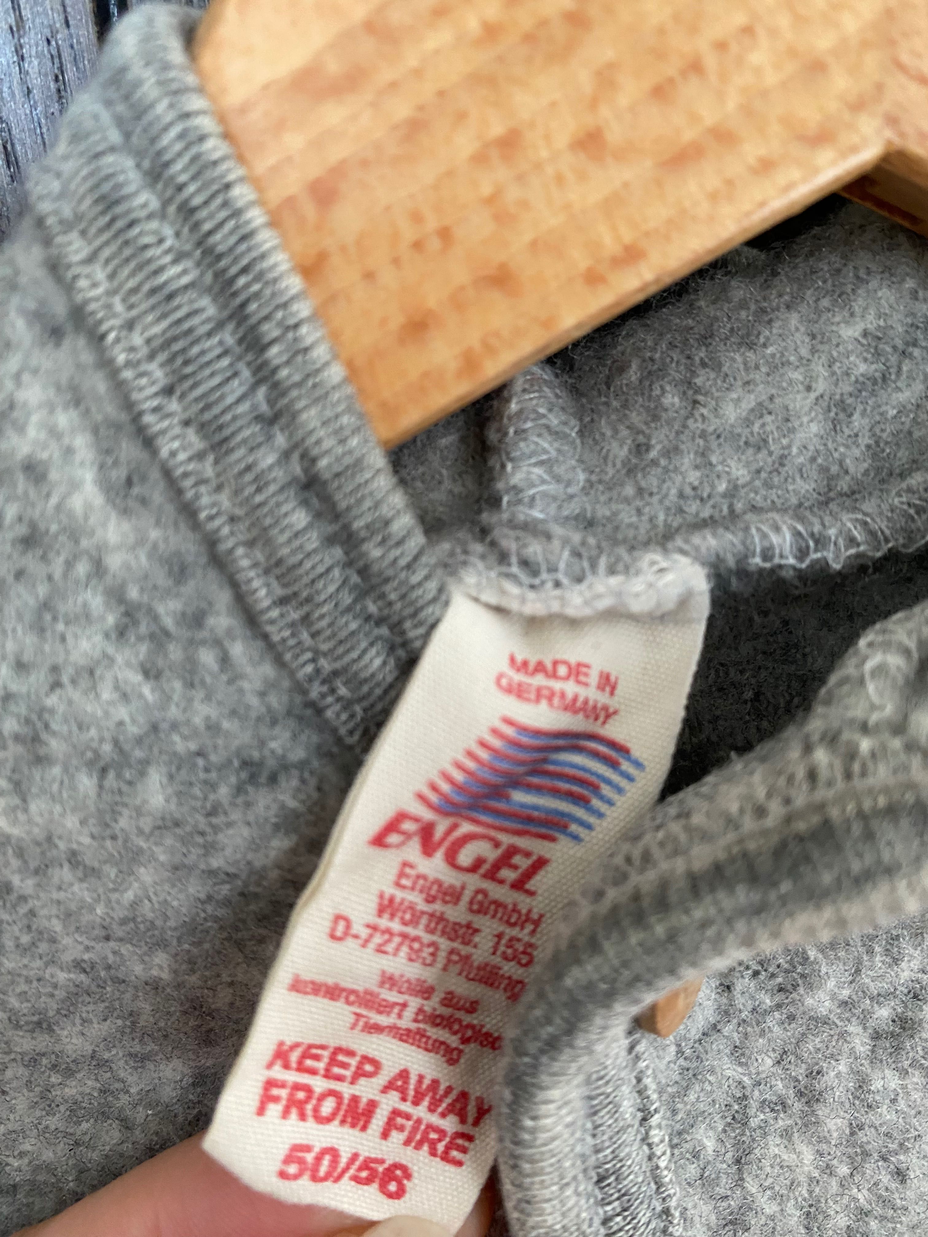 Wełniany kombinezon szary Engel 50/56 Merino