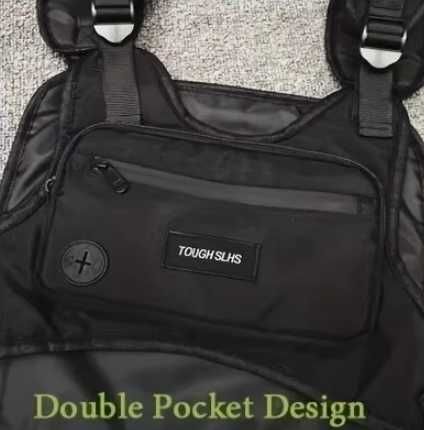 Bolsa tiracolo de peito Streetwear com 2 bolas