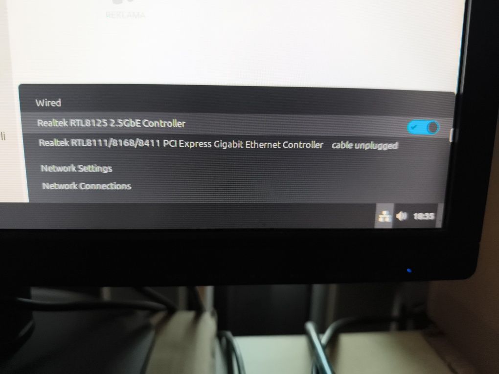 Karta Lan Realtek RTL8125 2.5GB na M2 klucz A+E