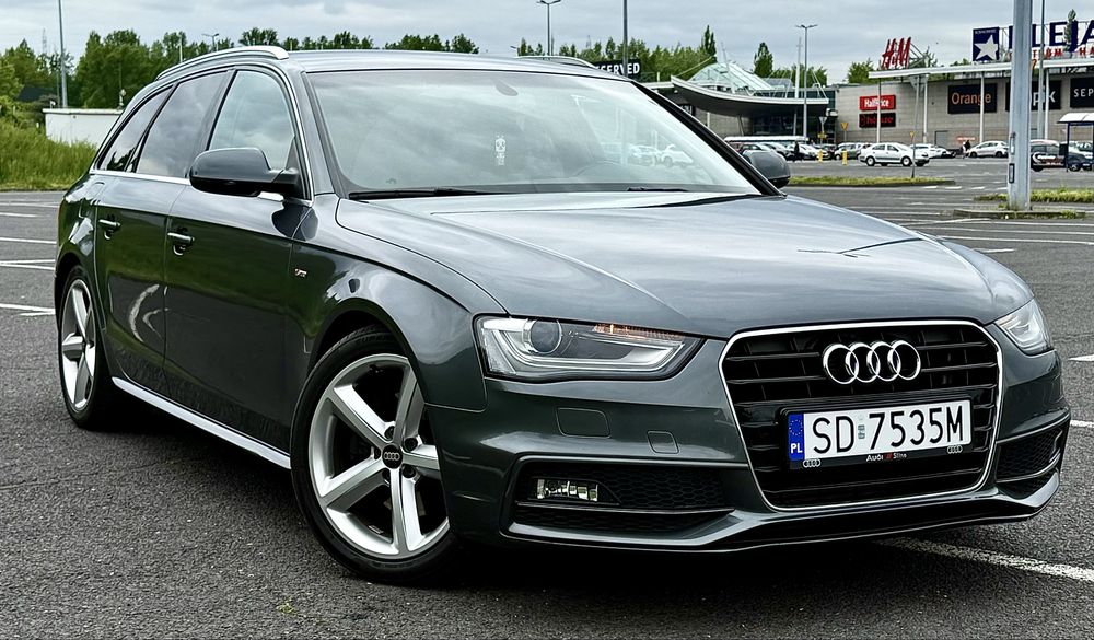 Audi A4 B8 3x S-line Automat Stan BDB Daytona Grey