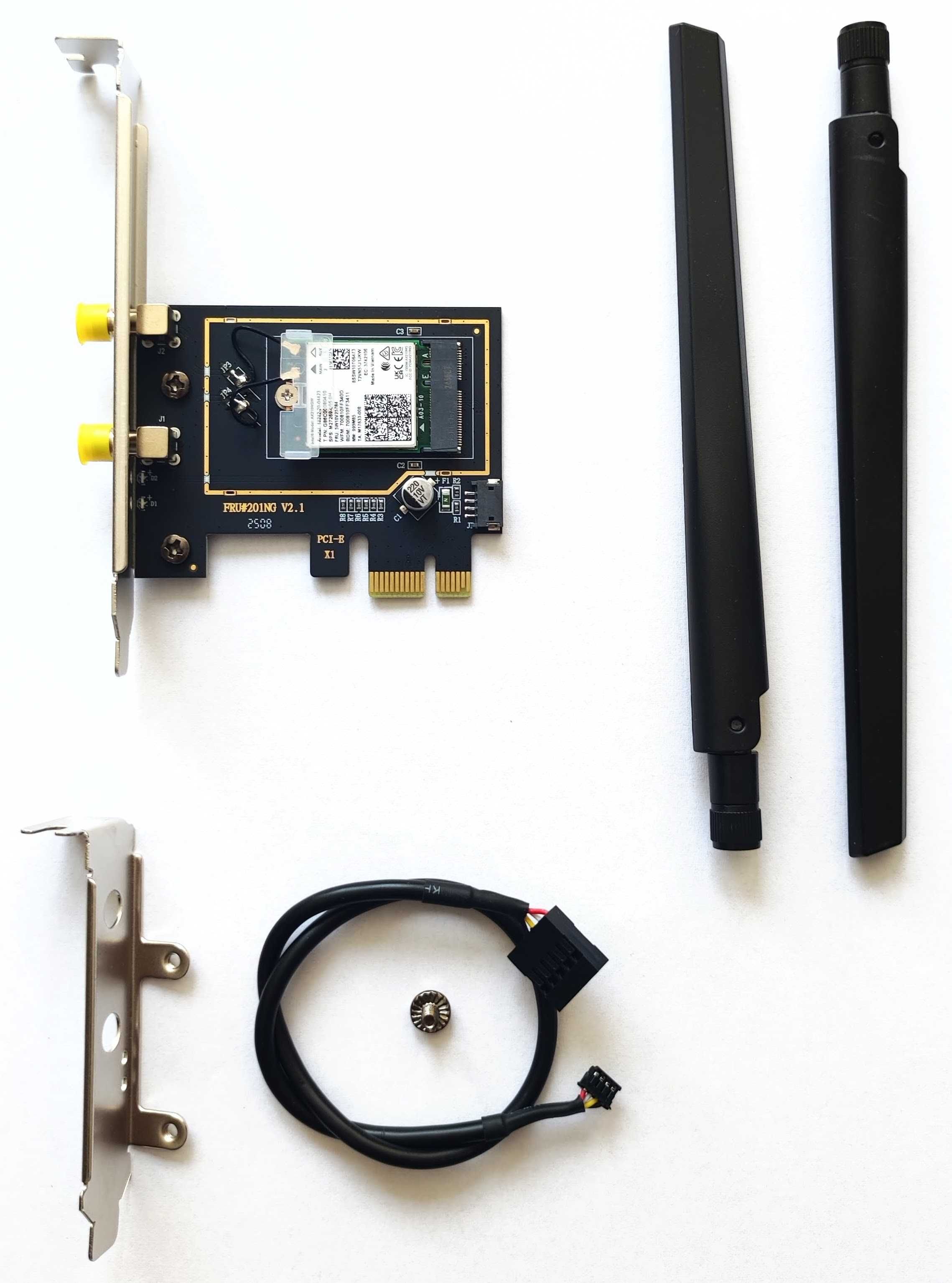 Wi-Fi 6E Intel AX210 NGFF Bluetooth 5.3 m.2 pcie адаптер wifi модуль