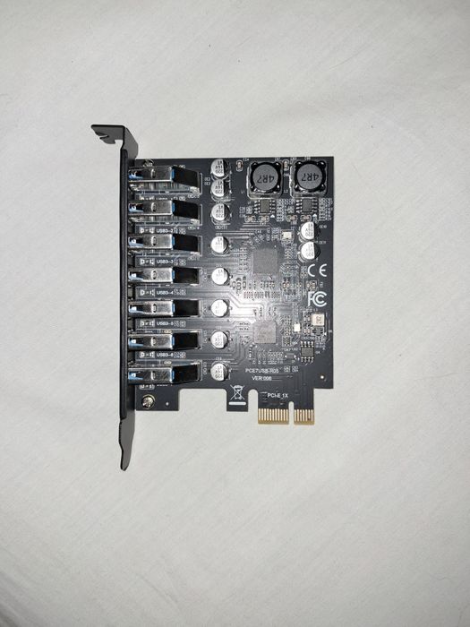 PCI-E адаптер USB 3.0 карта розширення з 7 портами для ПК