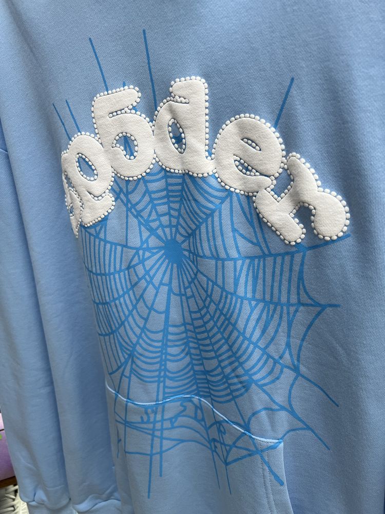 Худі Spider Blue / White Logo