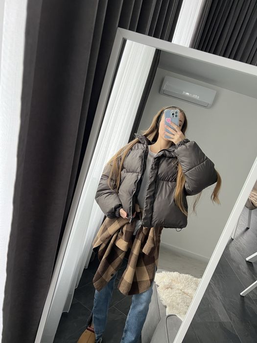 Объемная куртка пуховик укр производство