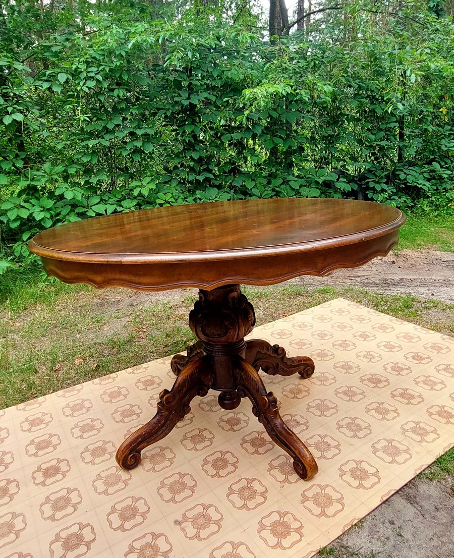 Stary stół drewniany około 120cm