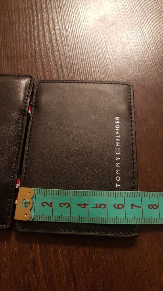 Tommy Hilfiger Etui na karty ze skóry naturalnej portfel męski