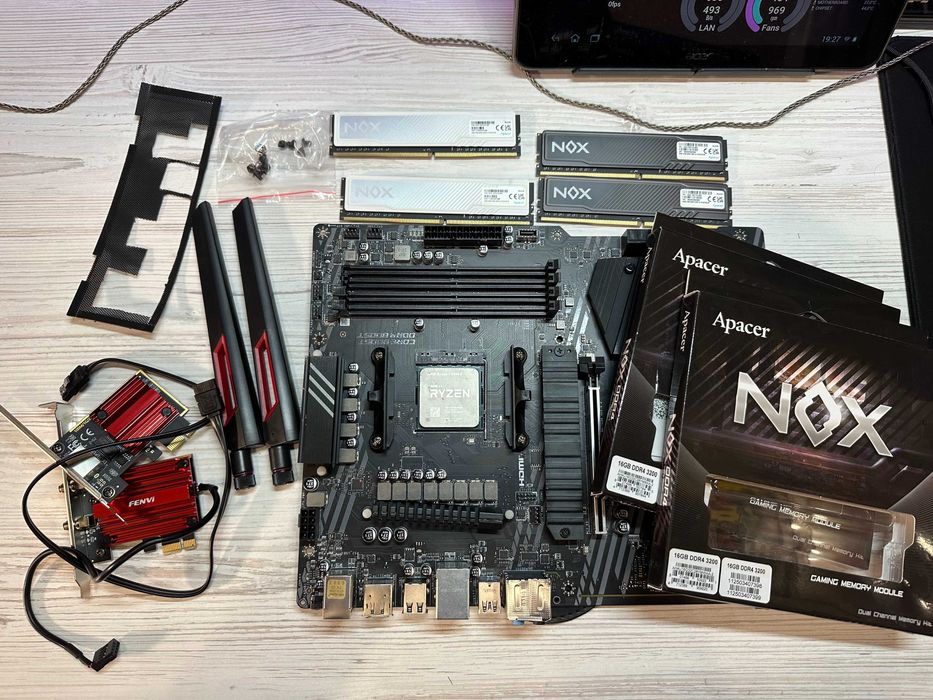 Комплект Ryzen 5800x + MSI B550 + 32GB DDR4