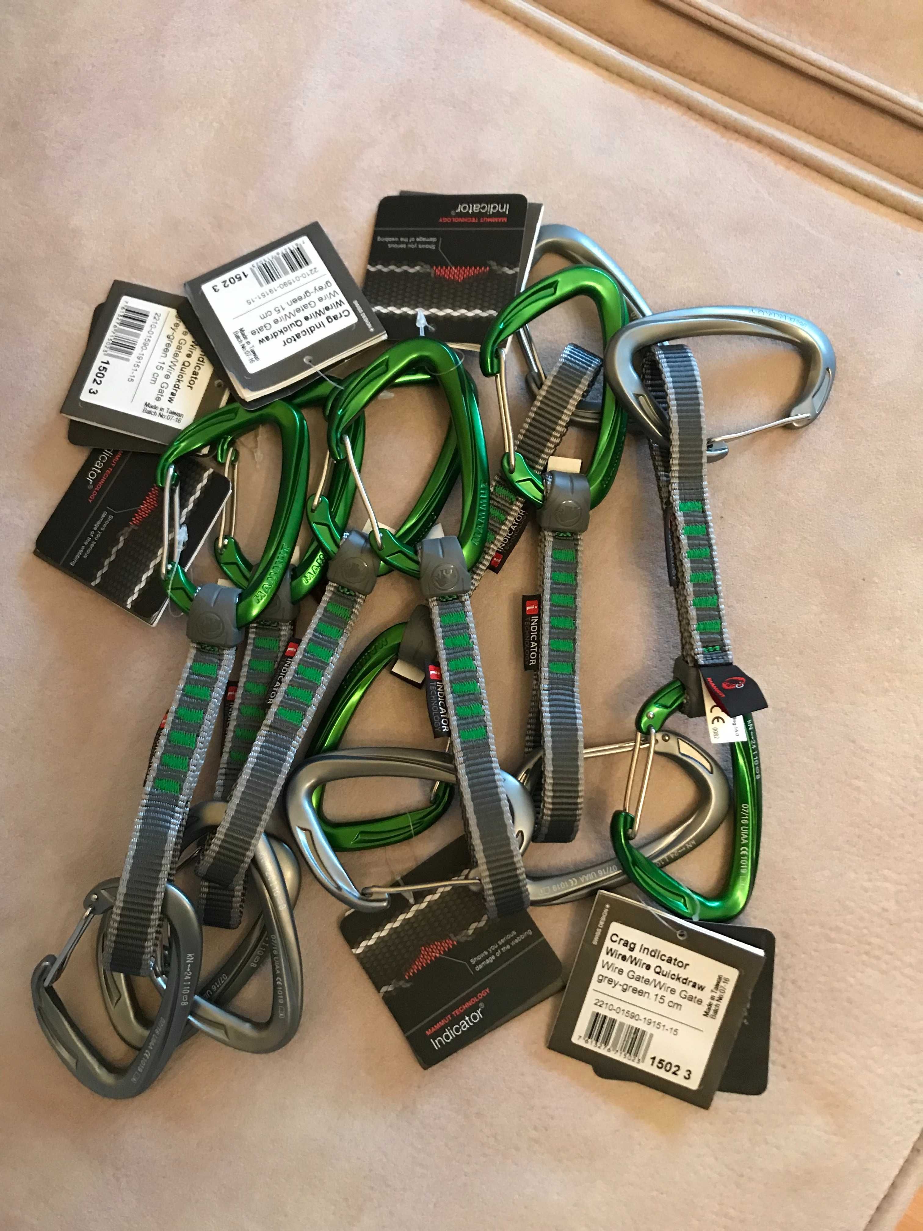 Mammut Crag Indicator Wire Wire Quickdraw ekspres wspinaczkowy Petzl