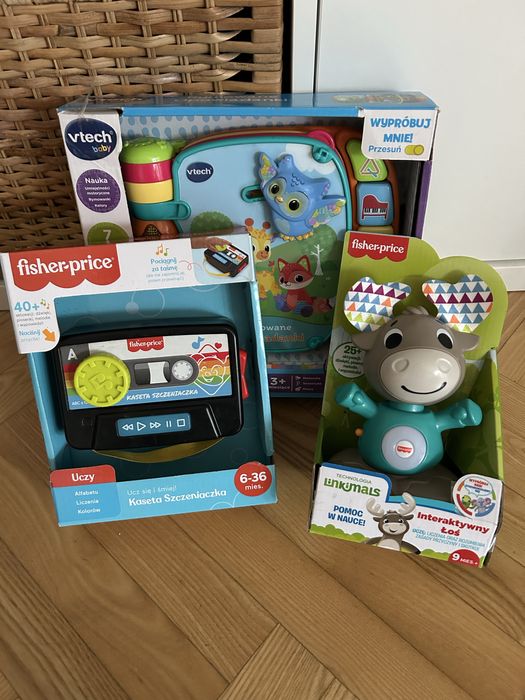 Rymowanki opowiadanki Vtech Kasate i Interaktywny Łoś Fisher Price