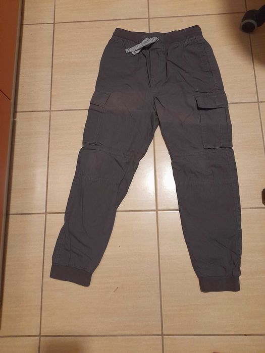 2 szt spodnie bojówki 146