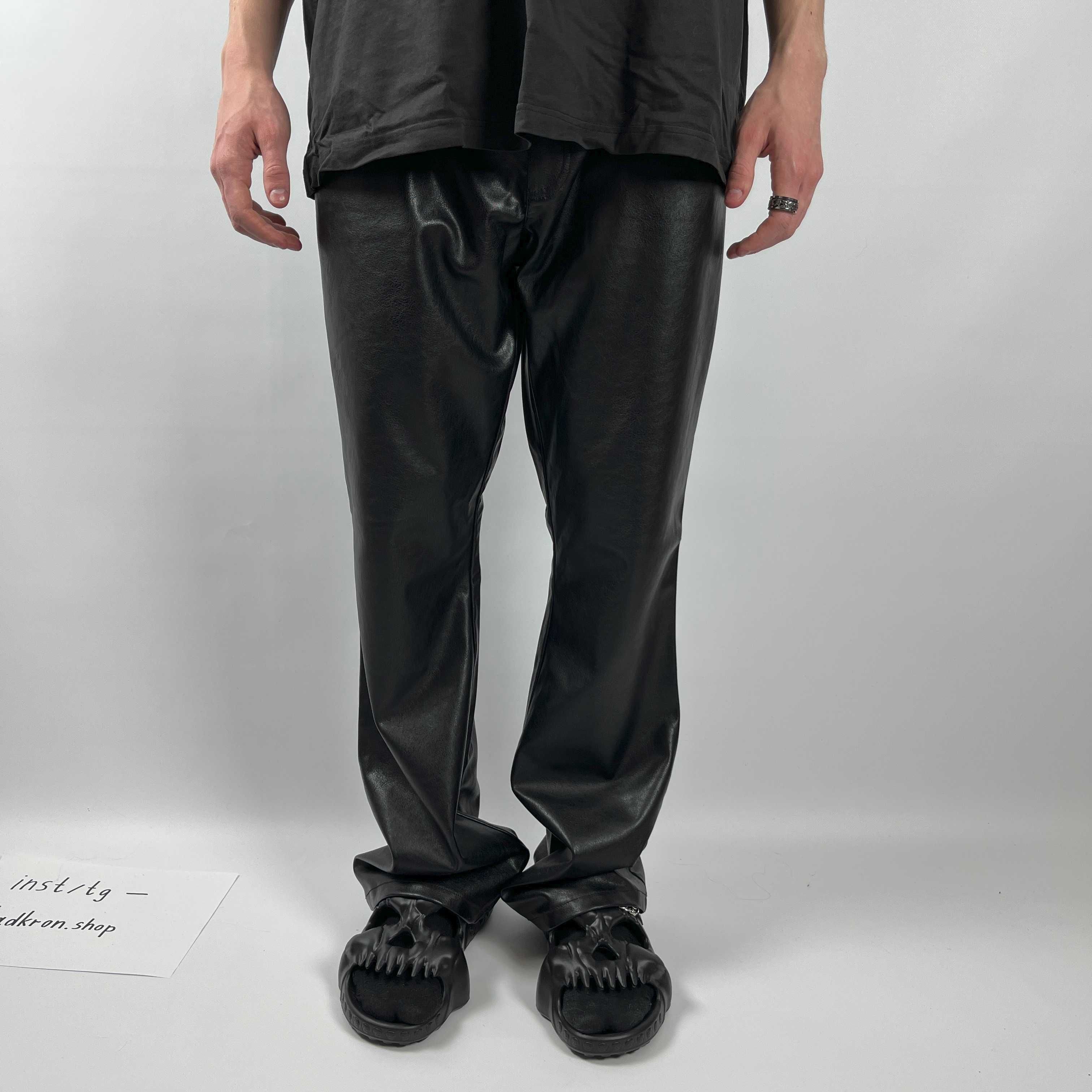 Leather Pants Rick Owens Banana клеш еко кожа