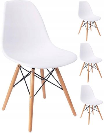Zestaw krzesła krzesło skandynawskie 4 sztuki