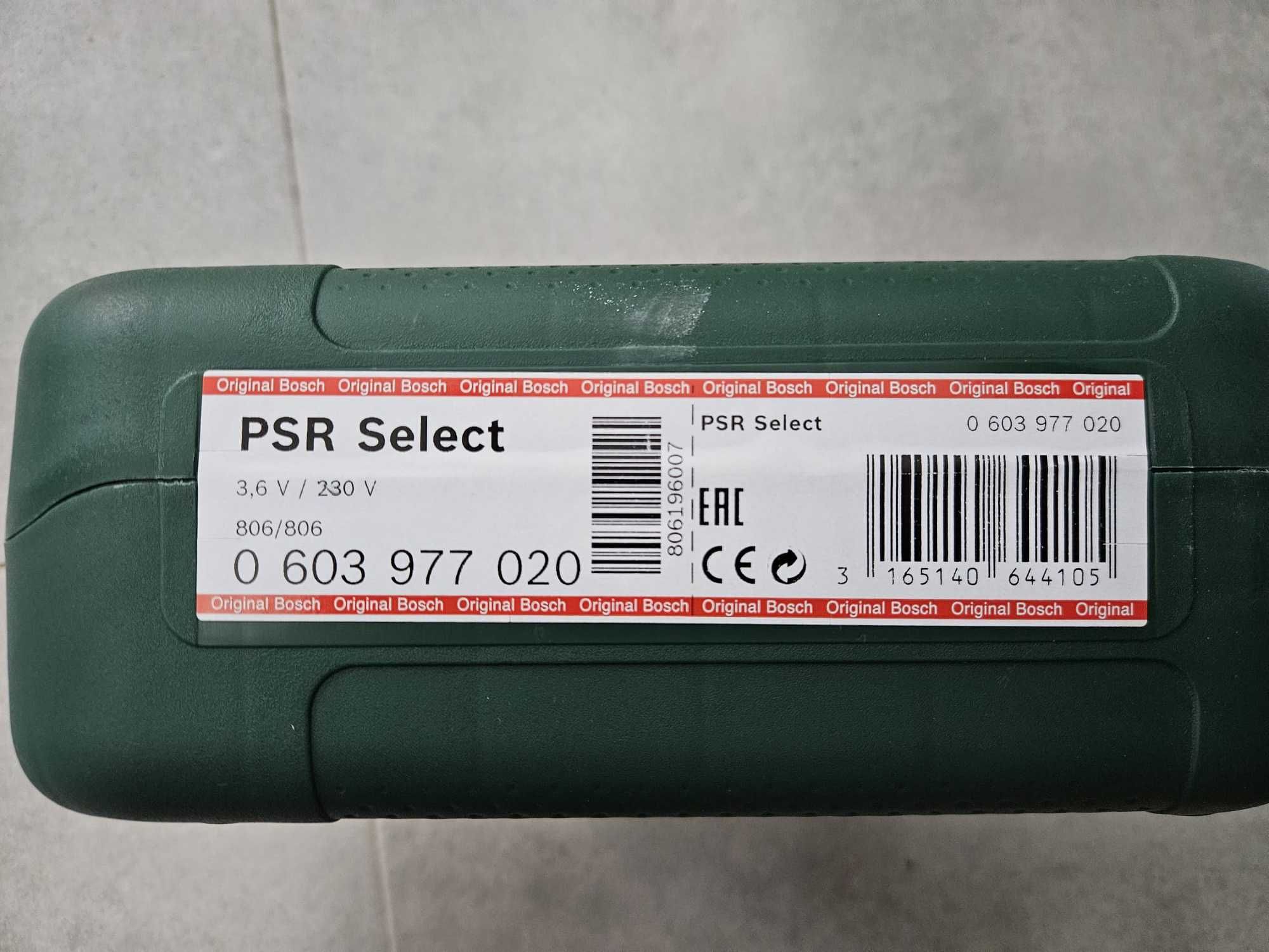 BOSCH Wkrętarka akumulatorowa 3,6V PSR SELECT  - NOWA, WROCŁAW!