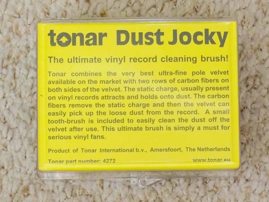 Tonar Dust Jockey щітка комбінована антистатична для платівок вінілу