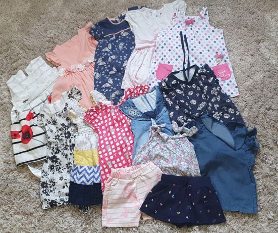 Набор летней одежды на девочку 9-12 месяцев