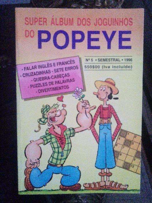 Super Álbum dos Joguinhos do Popeye nº 5 -Jogos e Passatempos crianças