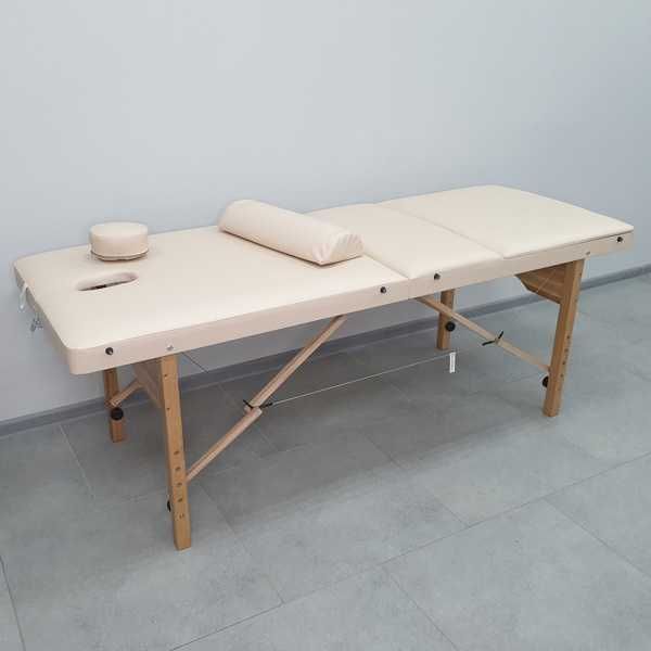 Массажный стол деревянный 3-х сегментный стол для массажа, тату