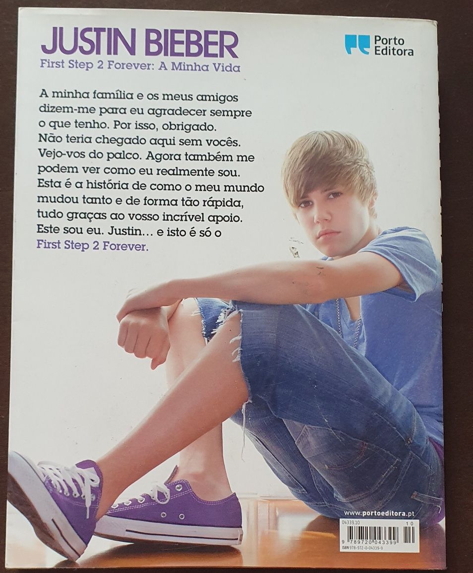 Livro justin bieber